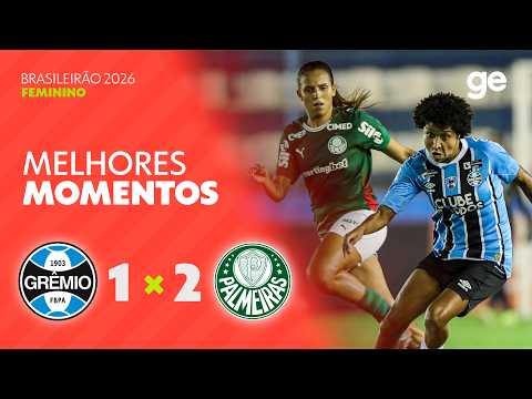 Gols e lances de Grêmio x Palmeiras