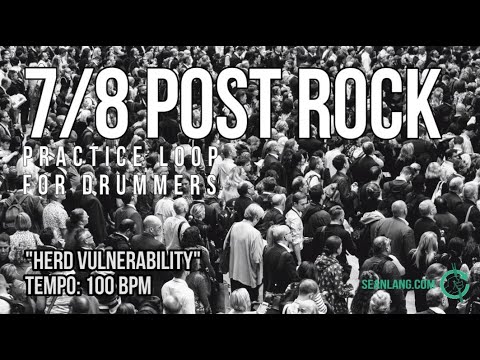 7/8 Post Rock - Drumless Track For Drummers - "Herd Vulnerability"