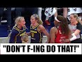 🫢 FLAGRANT Sophie Cunningham THROWN DOWN By Rookie Indiana Fever WNBA Women S Basketball
