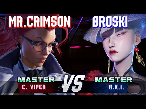 SF6 ▰ MISTER CRIMSON (C.Viper) vs BROSKI (A.K.I.) ▰ High Level Gameplay