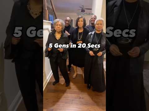 5 generations in 20 seconds! #family #familytree #generations #genetics #genes #familyfun