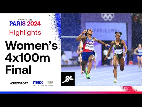 DRAMATIC FINISH! 💨 | Women's 4x100m Final Highlights | #Paris2024 #Olympics