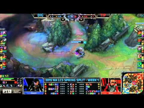 NA LCS Woche 1 Tag 2 - Team Dignitas vs Team Impulse