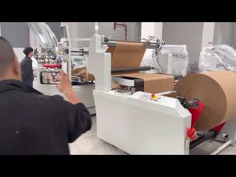 Grocery paper bag making machine
