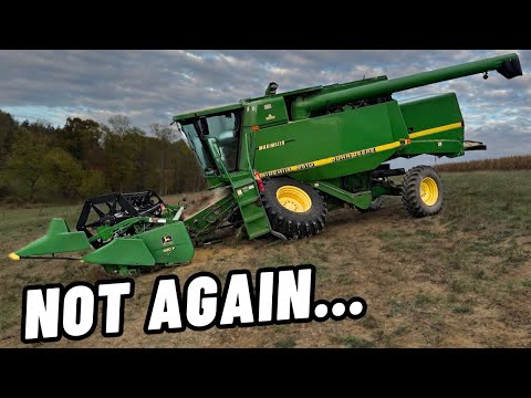 It Happened AGAIN… John Deere 9510 Combine Snapped Its Front Axle!