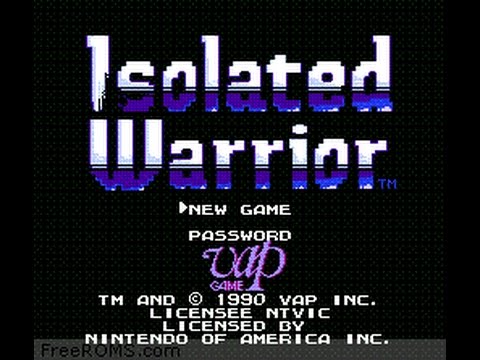 isolated warrior ( max warrior ) nes full gameplay