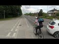 Cyclist insults a car driver and then watch what he goes and does.