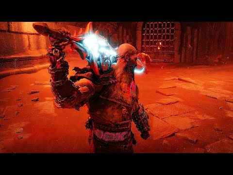 Kratos Wields Blade of Olympus Scene (God of War Ragnarok Valhalla DLC)