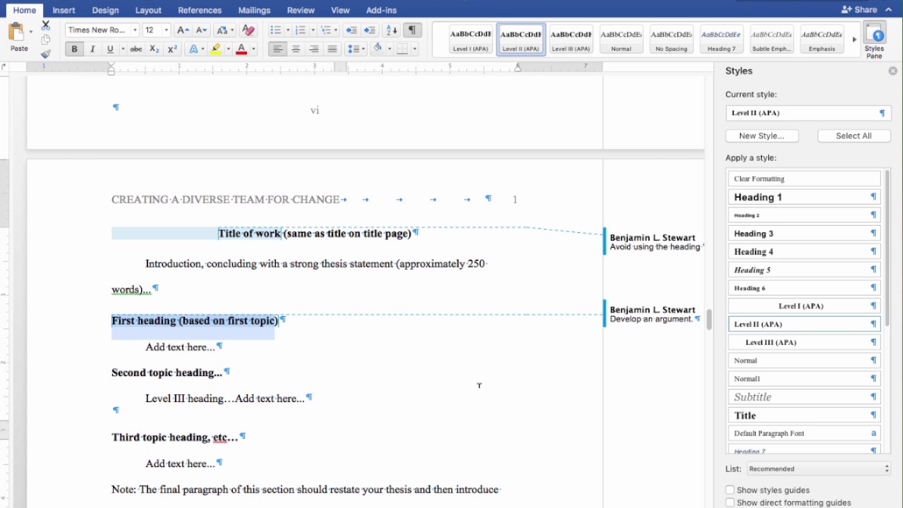 Thesis Manuscript Template