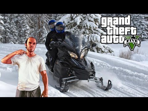 GTA 5 MOD VITA REALE #14: Neve a Los Santos + motoslitta