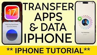 How to Transfer Apps & Data From Old iPhone to New iPhone iOS 17 (2023)