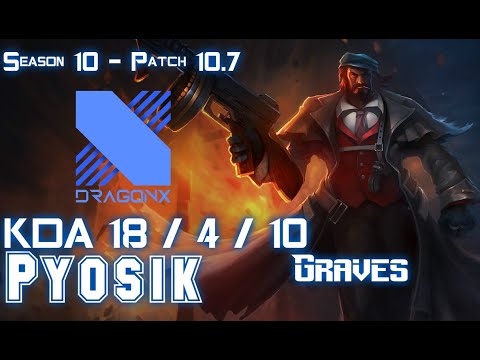 DRX Pyosik GRAVES vs SYLAS Jungle - Patch 10.7 KR Ranked