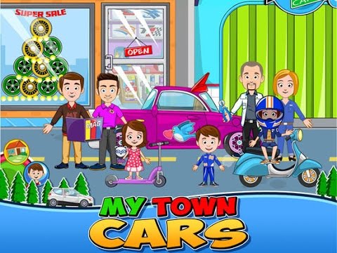 My Town : Car wash, fix & drive cars - best app videos for kids - Ellie - YouTube