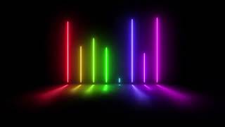 Download lagu Multi-colored neon equalizer Background looping animation Screensaver Wallpaper mp3