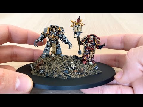 Painting Showcase: Erebus and Kor Phaeron by Heretic Deb (Horus Heresy, Forge World)