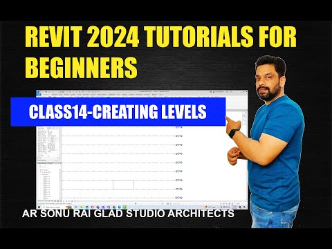 Revit Architecture 2024 tutorials for beginners II Creating levels in Revit (Class-14)