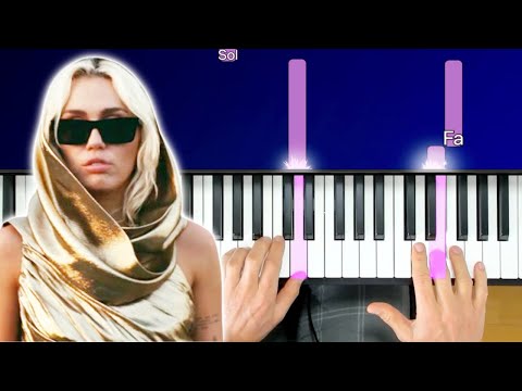 Miley Cyrus Flowers - Piano FACILE