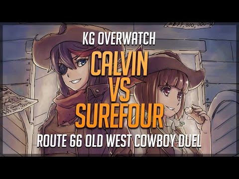 🎲 aimbotcalvin vs Surefour - Route 66 Old West Cowboy Duel - Full Match From Both Sides