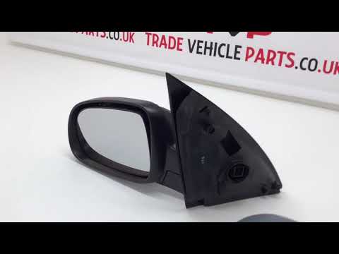 Fits Vauxhall Corsa C 2000-2006 Door Wing Mirror Heated Electric Primed Left Side video