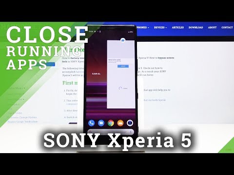 How to Turn Off Running Apps in SONY Xperia 5 - Disable Background Apps