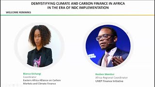 Demystifying Climate and Carbon Finance in Africa in the era of NDC implementation.