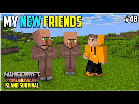 My New Friends | Minecraft Island Survival | In Telugu | #48 | THE COSMIC BOY