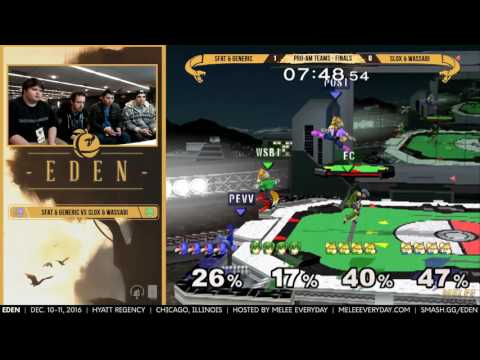 Eden - SFAT & Generic (Peach, Marth) vs. Slox & Wasabi (Marth, Fox) - SSBM - Pro-Am Doubles, Finals