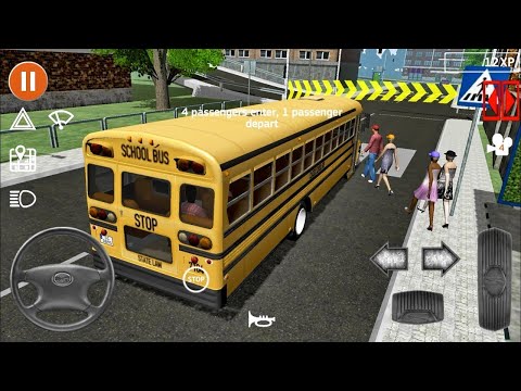 Offroad High School Bus Driver Simulator : Bus Driving Simulator 3D  : Android Gameplay HD
