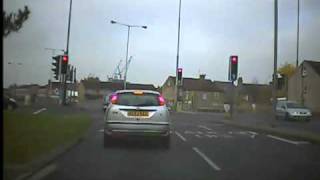 preview picture of video 'Driving Lessons Slough - taking 2nd Exit Ahead on a Roundabout'