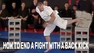 How To End A Fight With A Back Kick With Chip Townsend