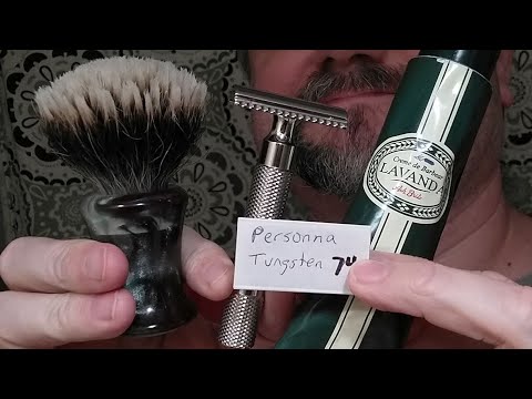 Just A Shave: Wolfman WR1 SB .46 - Personna 74 (Tungsten) (18) - Ach. Brito Cream Lavanda - DG B13