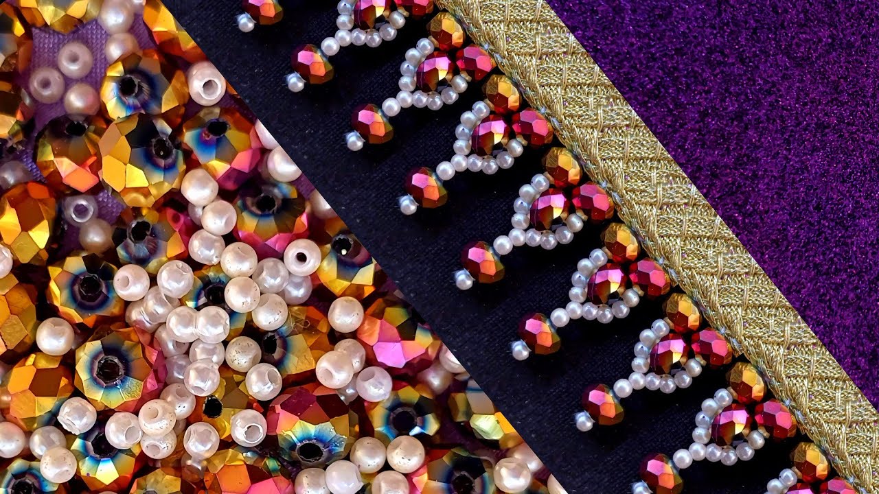 You can learn the latest jewelry embroidery designs on this channel.#DIY💜