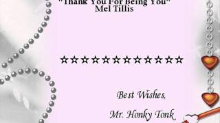 Thank You For Being You Mel Tillis