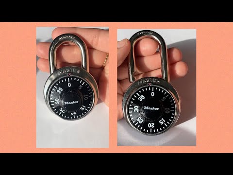 How to open a master lock