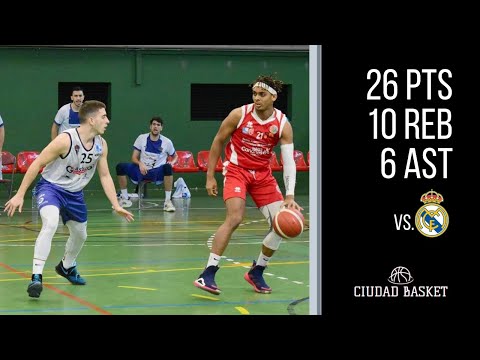 Franger Pirela vs. Real Madrid B - 26 puntos, 10 rebotes, 6 asistencias || Liga EBA || 06/2/21