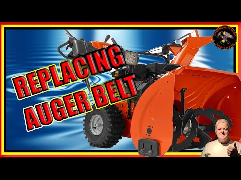 Snow Blower Auger Belt Replacement on Husqvarna ST224 & PR300