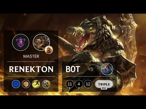 Renekton Bot vs Yasuo - EUW Master Patch 9.19