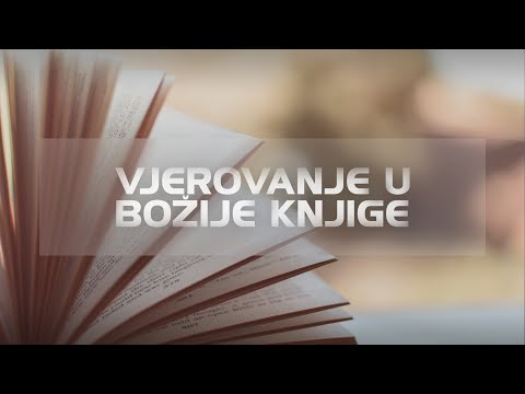 Vjerovanje u Božije knjige - Jasmin Durić, prof.