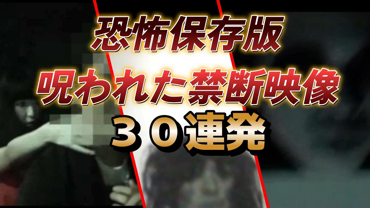 【YouTube限定総集編】恐怖保存版 呪われた映像３０連発