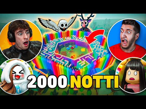 SOPRAVVIVO 2000 GIORNI nella FORESTA di ROBLOX con ROBYPOLAR, JENNY e ITSNICO17!!