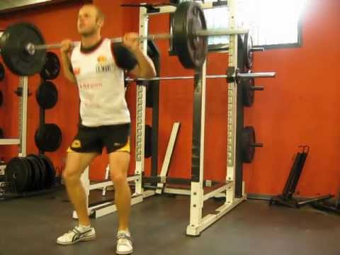 Max squats in 60 seconds @70% BW - Leg finisher