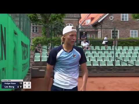 Leo Borg vs Holger Rune  Funny Point