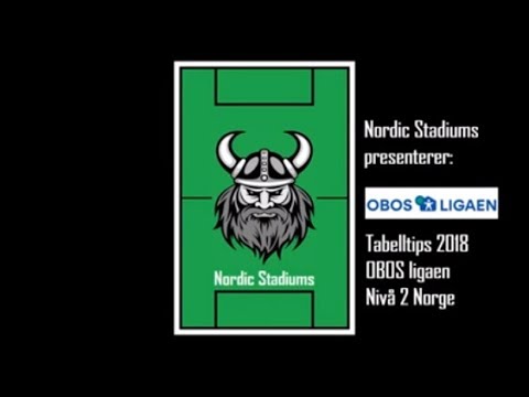 OBOS-Ligaen 2018 tabelltips. OBOS-Ligaen prediction and tips 2018