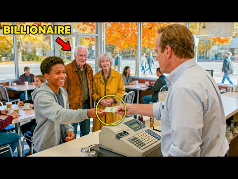Poor Teen Pays for Elderly Couple’s Meal, Not Knowing They’re Billionaires Who’ll Change His Life