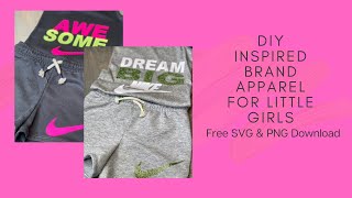 #7 DIY Brand Name Inspired Kids Outfit | Free SVG Download for Silhouette or Cricut