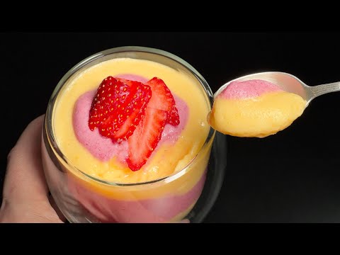 Dessert made from just 2 ingredients! No baking! No eggs! God, how delicious!