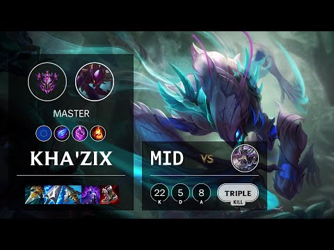 Kha'Zix Mid vs Kassadin - EUW Master Patch 11.15