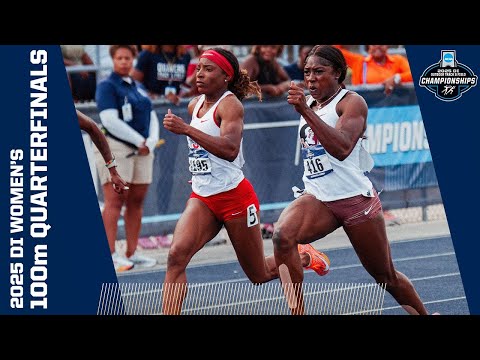 All women's 100 meter quarterfinals from 2025 NCAA outdoor track and field championships