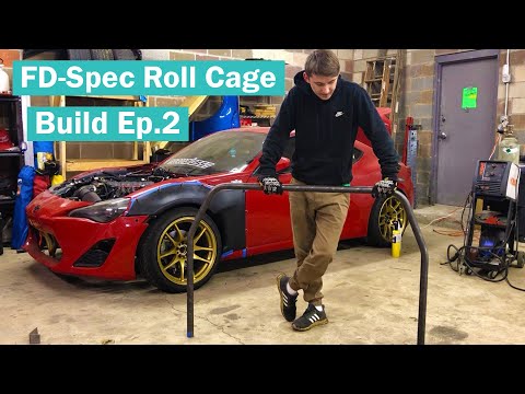LS Swapped FRS FD-Spec Roll Cage Build Pt.2 - Main Hoop and Rear Supports