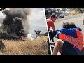 Racewagen Vattenfal Solar Team brandt volledig af